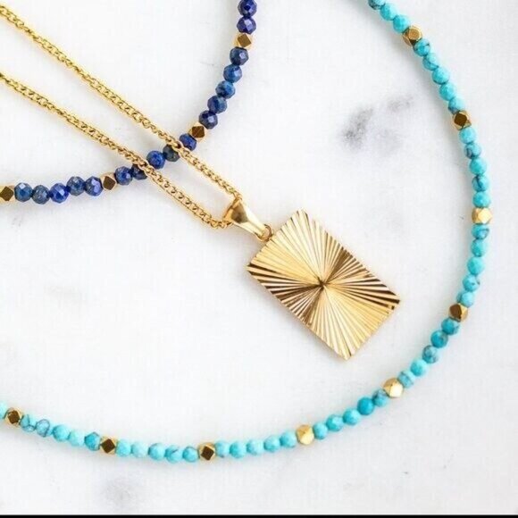 Sunburst Diamond Chain Necklace - WATERPROOF